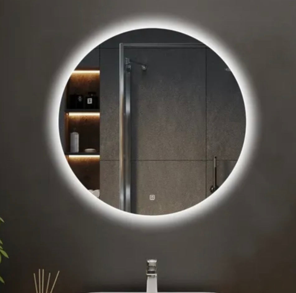 Espejo led 60 cm tres tonos de luz y desempañador