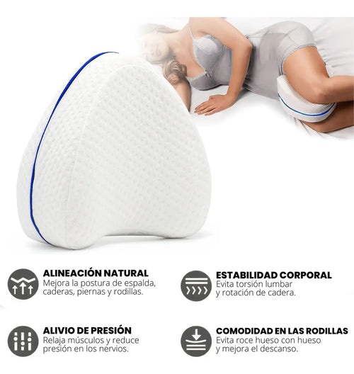 Almohada De Descanso Piernas Rodilla Ortopedica Suave