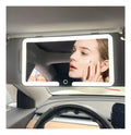 Espejo Maquillaje Auto Con 3 Luces Led Recargable Usb-c Base Negra