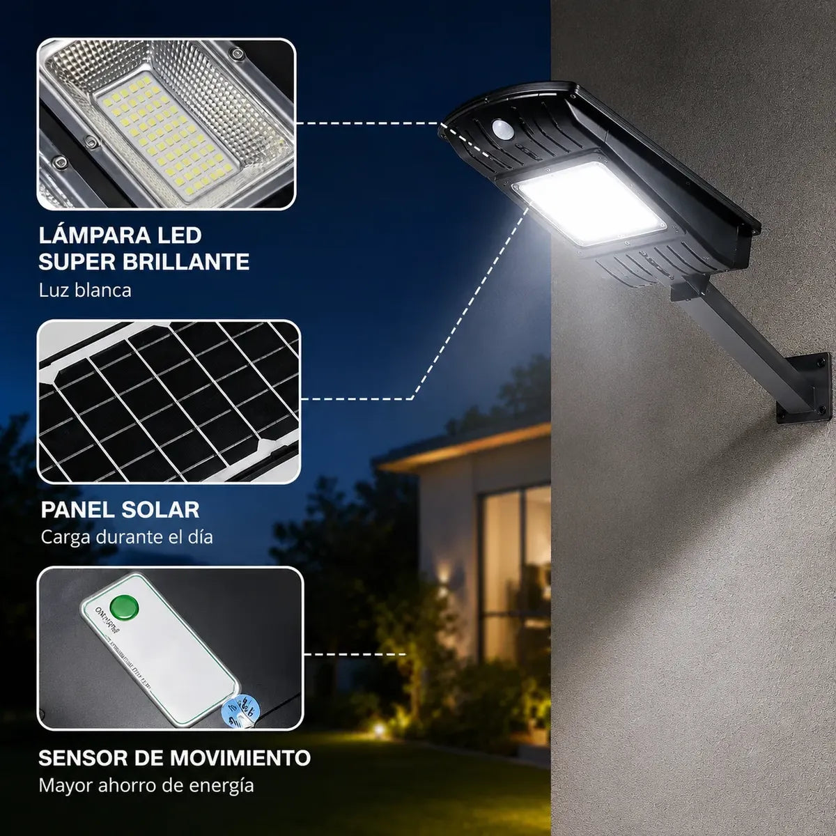Foco solar led