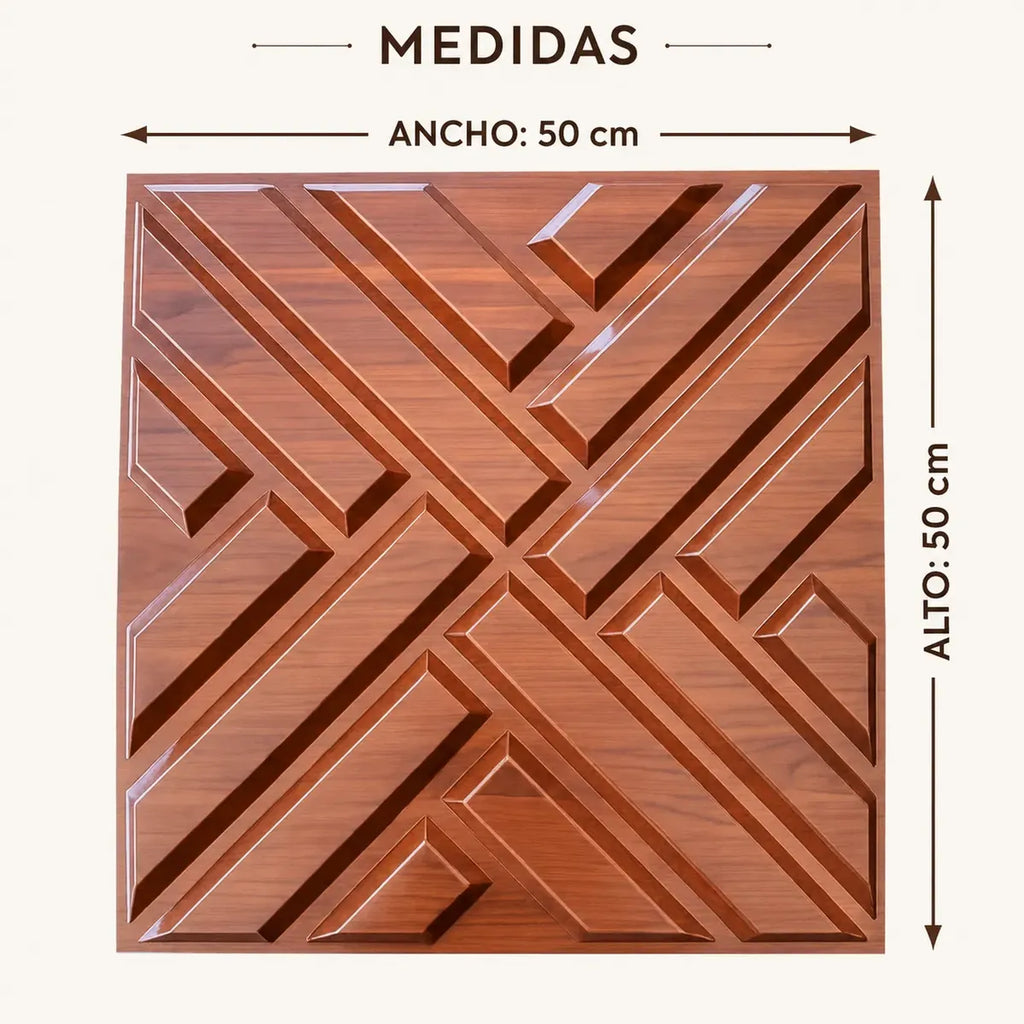 Panel Autoadhesivo Revestimiento Pared Símil Madera Marron