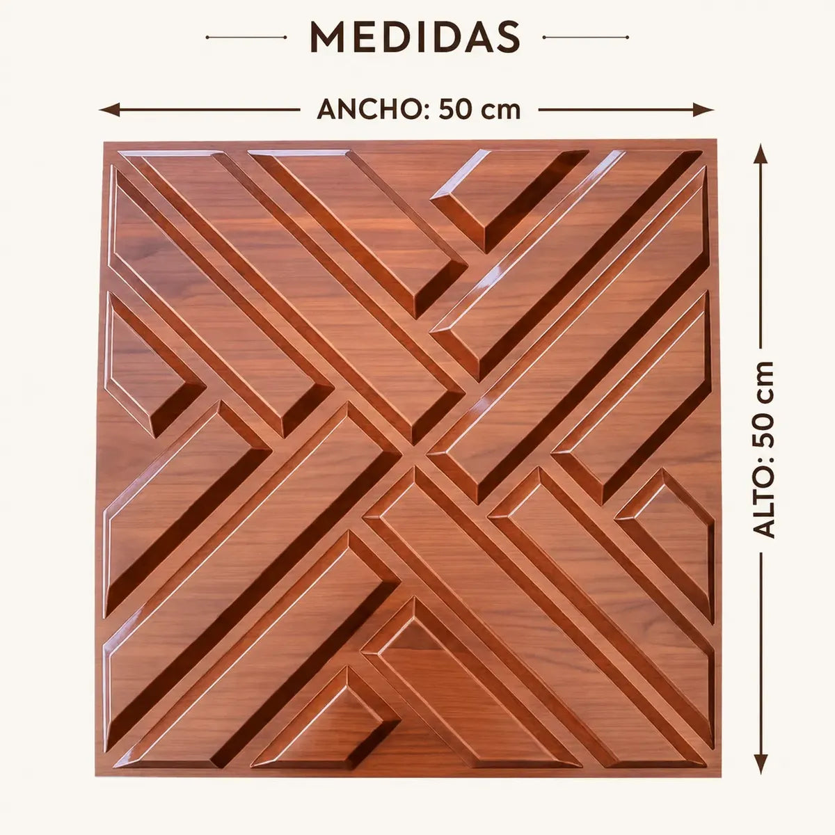 Panel Autoadhesivo Revestimiento Pared Símil Madera Marron