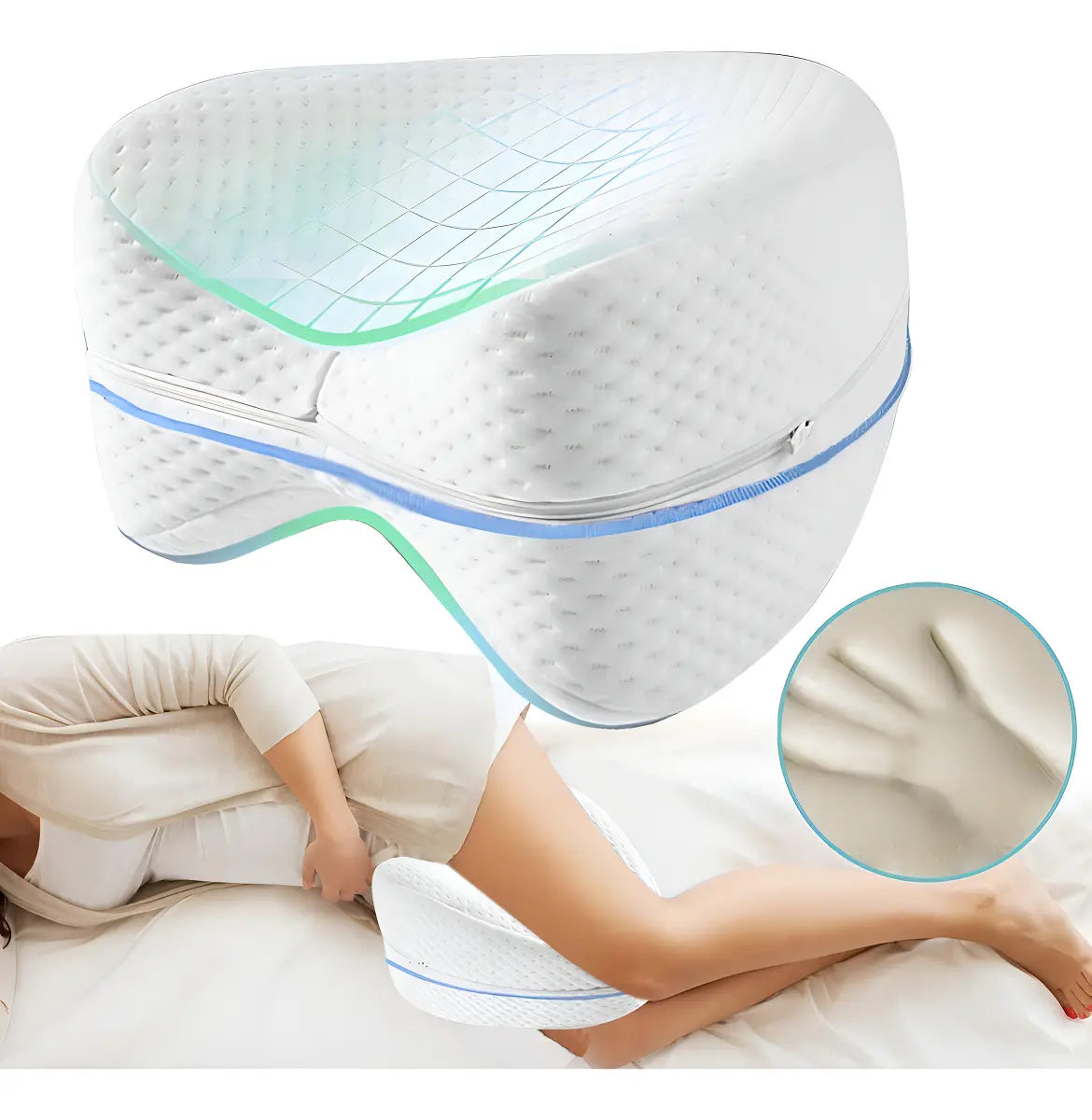 Almohada De Descanso Piernas Rodilla Ortopedica Suave