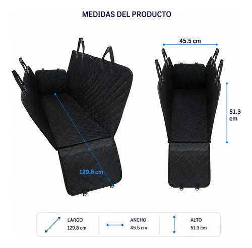 Cubre Asiento De Mascota Para Auto Impermeable